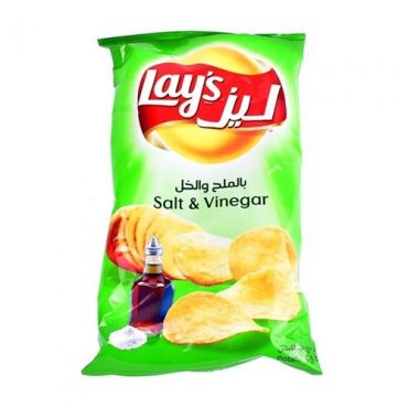Lays Chips, 170Gm, Salt And Vinegar, 20 Pieces Per Carton